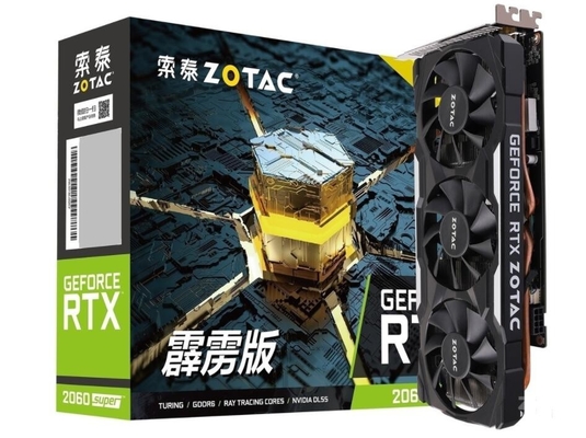 ZOTAC RTX 2060 έξοχη κάρτα γραφικών 8GB GDDR6 DirectX 12 ανθρακωρύχων GPU